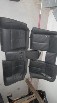 MITSUBISHI PAJERO III 3 SEDADLA SEDADLO SEDAČKY POHOVKA KŮŽE ČERNÁ