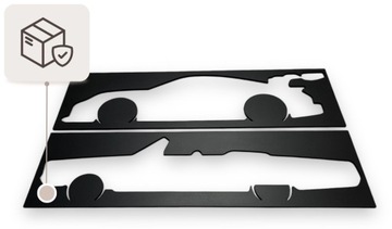 АВТОМОБИЛИ НА СТЕНУ Porsche 911 GT2 АЖУРНАЯ ПОКРАСКА АВТОПАНЕЛЬ 80 см XXL