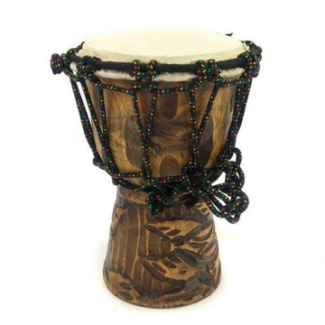 Bęben indonezyjski rzeźbiony Indonezja djembe 20cm