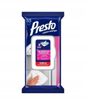 Presto Ściereczki do różnych powierzchni 55szt.