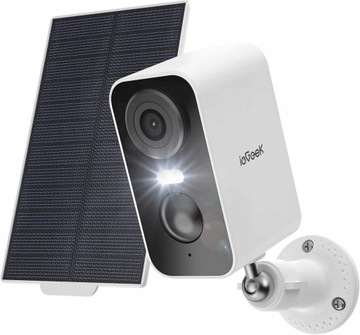 Kamera Zewnętrzna WiFi IP Solarna 2K 3MP HD Biały