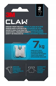 3M CLAW Uchwyt do wieszania na płytach kartonowo-gipsowych 7 kg