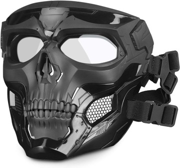 Маска для лица Skull Messenger, черный пластик