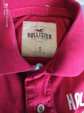 MĘSKA CZERWONA KOSZULKA POLO HOLLISTER CALI S