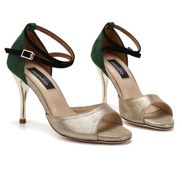 Танго высокие каблуки кожаная обувь 8,5 см