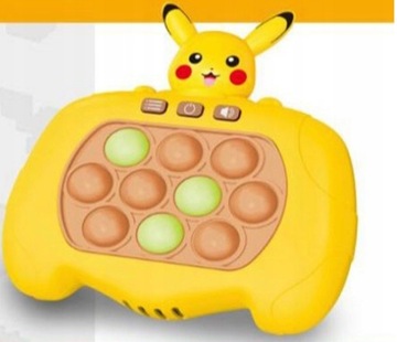 Pop it gra pikachu zręcznościowa elektroniczna pokemon popit + baterie