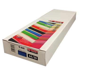Listwy wsuwane niebieskie Opus Slide 6 mm 50 szt