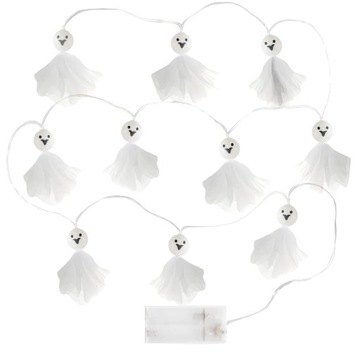 GIRLANDA ŚWIETLNA HALLOWEEN LAMPKI LED DUCHY 200cm