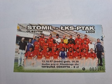 STOMIL OLSZTYN - ŁKS ŁÓDŹ 15-10-1997