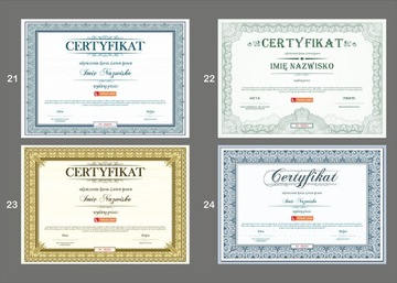 Распечатайте сертификаты, дипломы, готовые дизайны на выбор