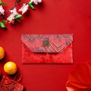 Китайский Лунный Новый Год Красный Денежный Конверт Подарочный Стиль C Горизонтальный