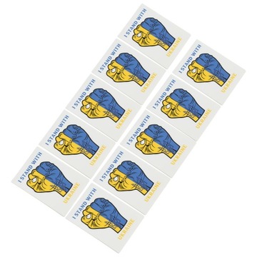 10 шт. Наклейка ПВХ Я стою с Украиной. Наклейка в комплекте.