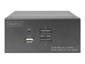 Digitus KVM-переключатель 2x2 HDMI, 2 порта