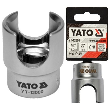СПЕЦИАЛЬНАЯ НАСАДКА YATO ДЛЯ ТОПЛИВНОГО ФИЛЬТРА 27мм 1/2''