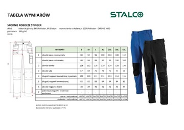 Рабочие брюки STALCO STINGER черные r4XL S-44712
