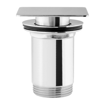 Korek klik-klak kwadratowy Omnires Q706CR chrom