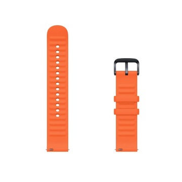 Silikonowy pasek Amazfit Silicone Textured Edition 20mm (Tangerine Orange)