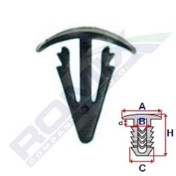 SPONKA KOLÍČEK DRŽÁKY ZTLUMENÍ KRYTU MOTORU DO FIAT FIORINO UNO O 8