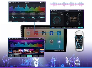 АВТОМОБИЛЬНЫЙ РАДИО 2 DIN ANDROID AUTO CARPLAY RDS WIFI GPS 4 ГБ 9