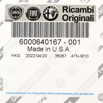 6000640167 FILTR OLEJE FIAT TALENTO OE