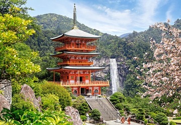 PUZZLE 1000 el Świątynia SEIGANTO-JI TEMPLE Japan - Zamek, kościół