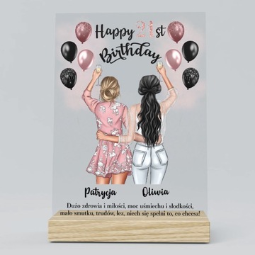 Подарок на акриловом стекле - другу.