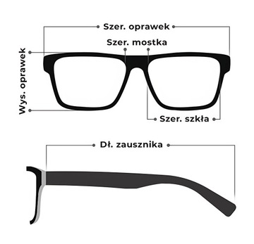 Okulary zerówki nerdy kujonki czarne MATOWE