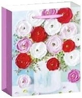 Torebka Sztywna na prezent w Kwiaty 40/31/12 cm/23