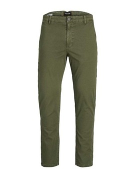 JACK&JONES KHAKI SPODNIE TYPU CHINOSY (29)