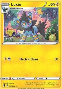 Karta Pokemon Luxio (FST 092)