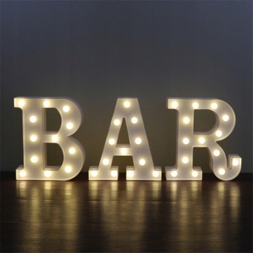 БУКВЫ СВЕТОДИОДНЫЕ БУКВЫ СВЕТЯЩИЕСЯ БЕЛЫЕ 3D НАПИСЬ 22СМ