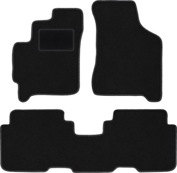 velurové autokoberce pro automobily Kia Carens I minivan (1999-2006)