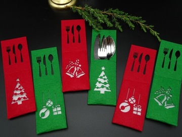 РОЖДЕСТВЕНСКИЕ ЧЕХОЛЫ ДЛЯ СТОЛОВЫХ ПРИБОРОВ РОЖДЕСТВЕНСКИЕ ЧЕХОЛЫ ZIEL DZ