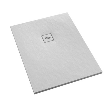 Brodzik prostokątny kompozytowy niski Schedline PROTOS White Stone 160x90