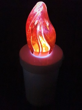 Свеча электрическая могильная Led RED 12 шт.
