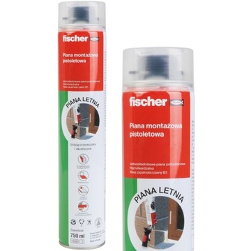 FISCHER piana pianka montażowa pistoletowa 750ml