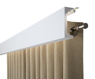 Карниз для штор QL046LG Чехол для карниза для светодиодов