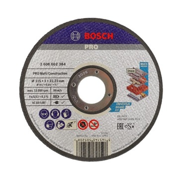BOSCH - jedna TARCZA DO WSZYSTKIEGO 115/1,0mm