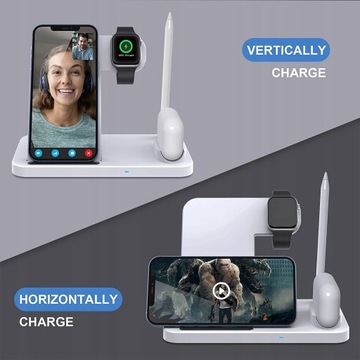 ИНДУКТИВНОЕ ЗАРЯДНОЕ УСТРОЙСТВО APPLE 4IN1 IPHONE/IWATCH/PODS