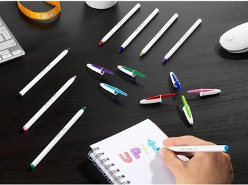 НАБОР BIC CRISTAL UP ШАРИКОВАЯ РУЧКА ЧЕРНАЯ 1,2 ММ С КРЫШКОЙ OFFICE SCHOOL x20