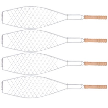 РЫБНЫЙ ГРИЛЬ ГРИЛЬ С ДЕРЕВЯННОЙ РУЧКОЙ СЕТКА ДЛЯ ГРИЛЯ