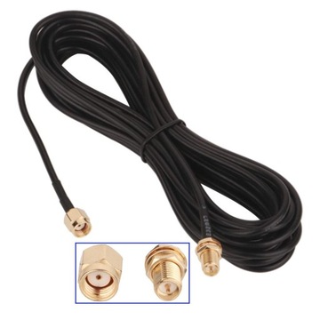 Kabel przedłużający antenę Wi-Fi, SMA męski do żeńskiego, kabel antenowy, k