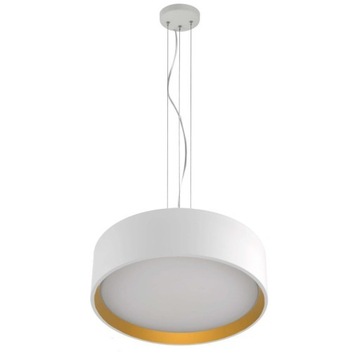 Lampa wisząca Hudson 1xLED biała/złota LP-043/1P WH/GD nowoczesny, klasyczn