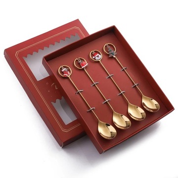 Christmas Portable Travel Tableware 304 Stainless Steel Christmas Tree