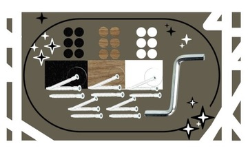 SZAFKA REGAŁ PÓŁKA NA BLAT STOJĄCA 45x35x11 Czarny+Dąb