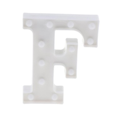 Декоративная светодиодная буквенная вывеска с подсветкой F.