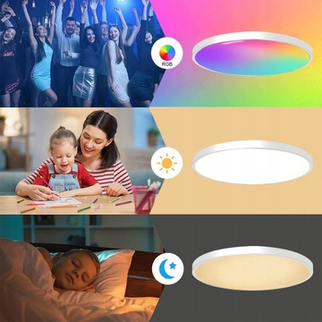 СВЕТОДИОДНАЯ ПАНЕЛЬНАЯ ЛАМПА RGB PLAFON BLUETOOTH SPEAKER 24W