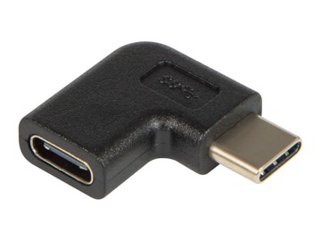 ADAPTER ZŁĄCZE USB GNIAZDO USB-C-wtyk USB-C KĄTOWY