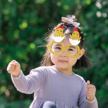 Пасхальные очки Креативные очки для животных Костюмные аксессуары Вечеринка Красный цыпленок
