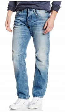 Jack Jones Męskie Szerokie Jasne Jeansy Luźne LOOSE FIT _ 31/34